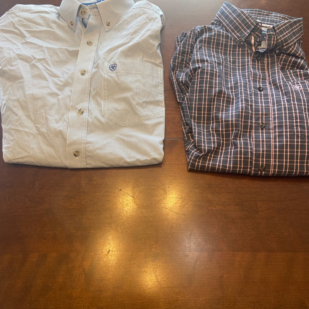 Ariat Pro Series Long Sleeve Plaid/ Checkered Shirts Men’s XL